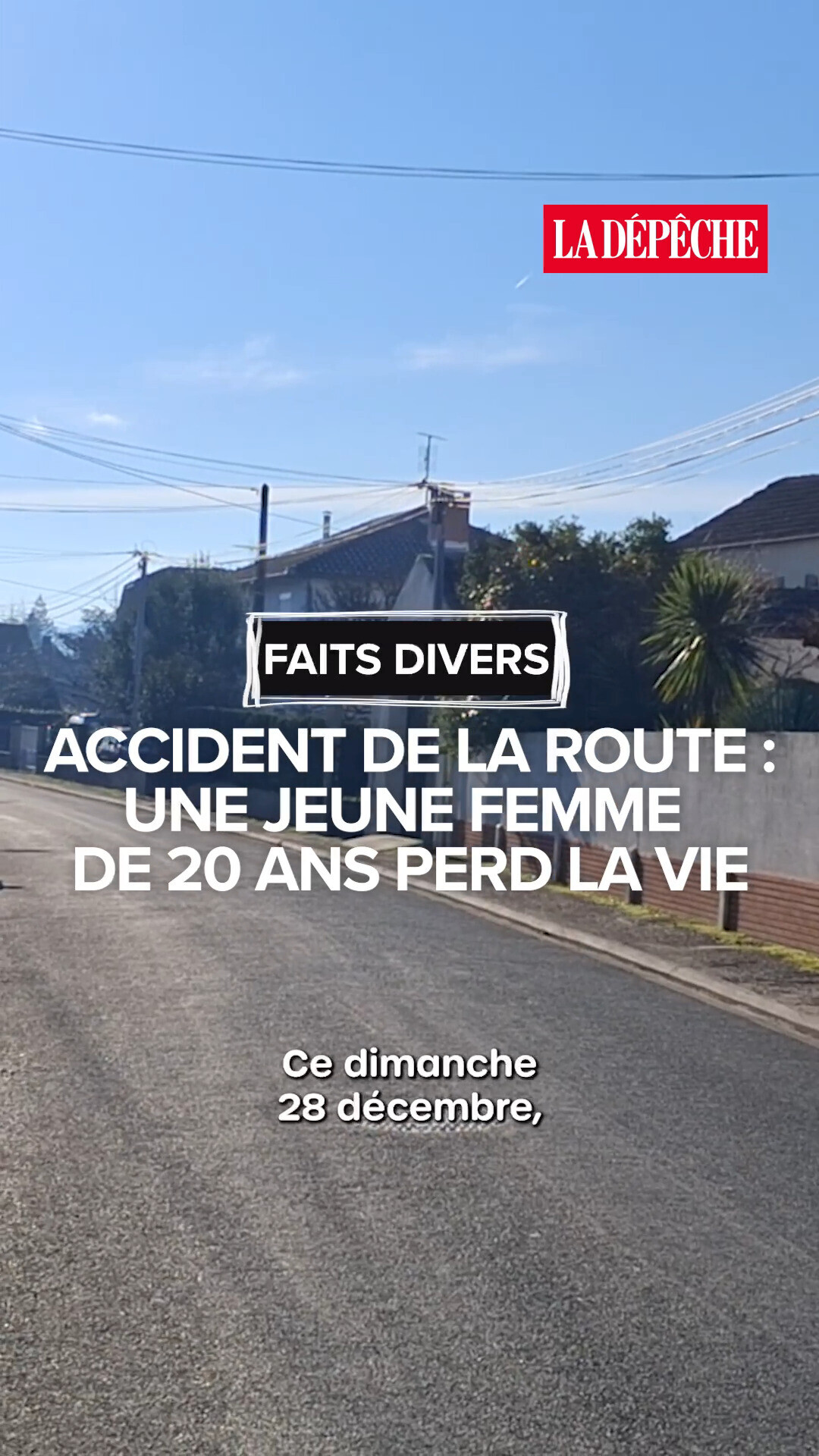 Un accident de la route a coûté la vie à une jeune femme de 20 ans et ...