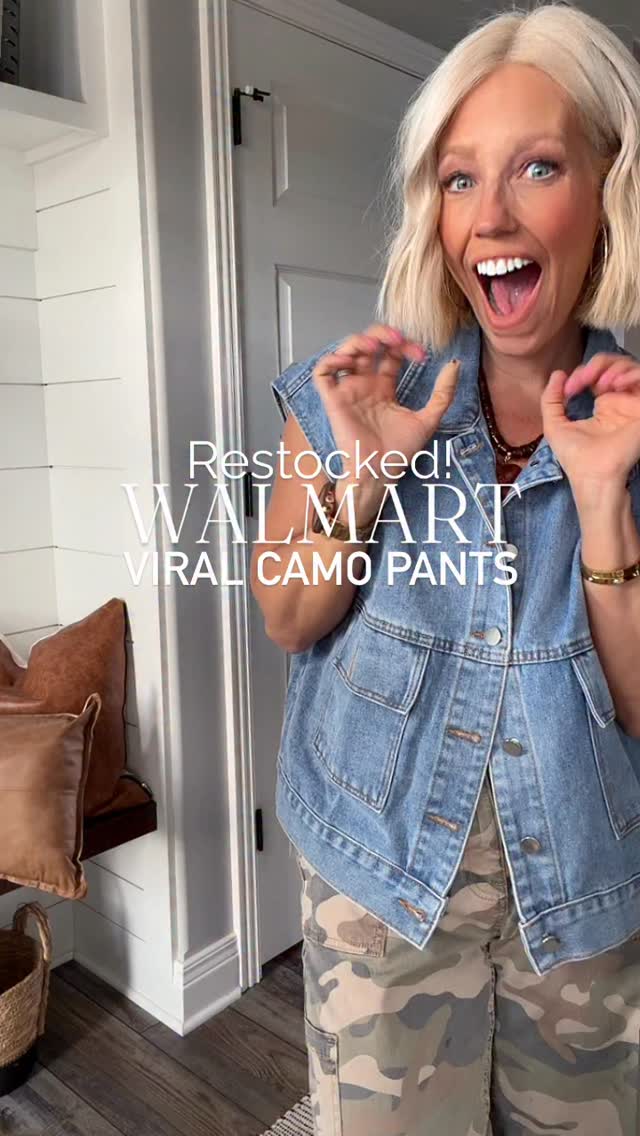 The viral Walmart camo pants are BACK in stock and they're just as