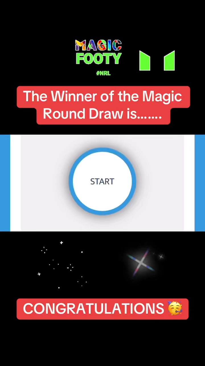 And the Winner of our Magic Round Tickets Draw is…… 🥳 🏉 Congratulations ...