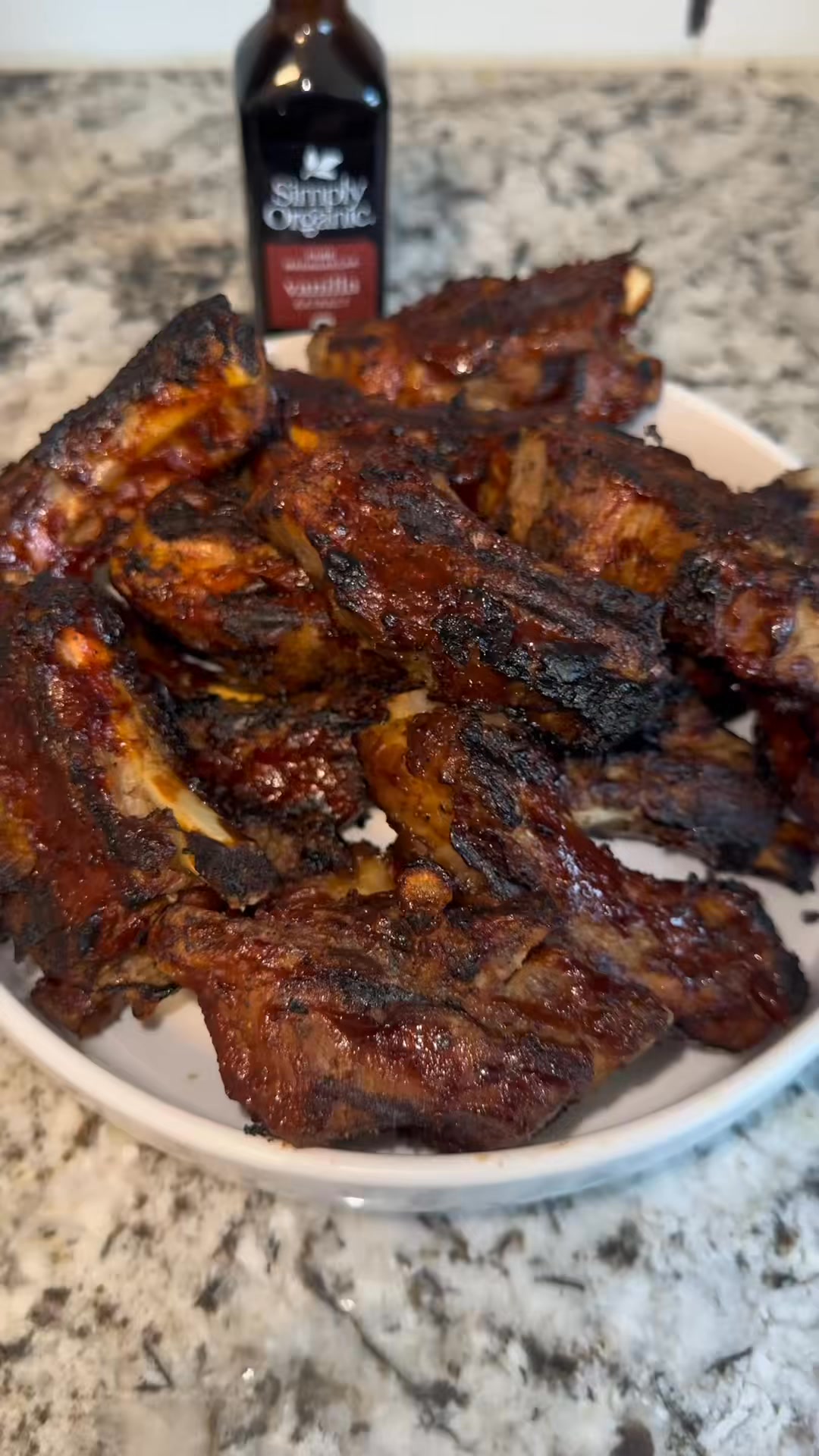 Vanilla Bourbon BBQ Ribs using @Simply Organic pure Madagascar vanill ...