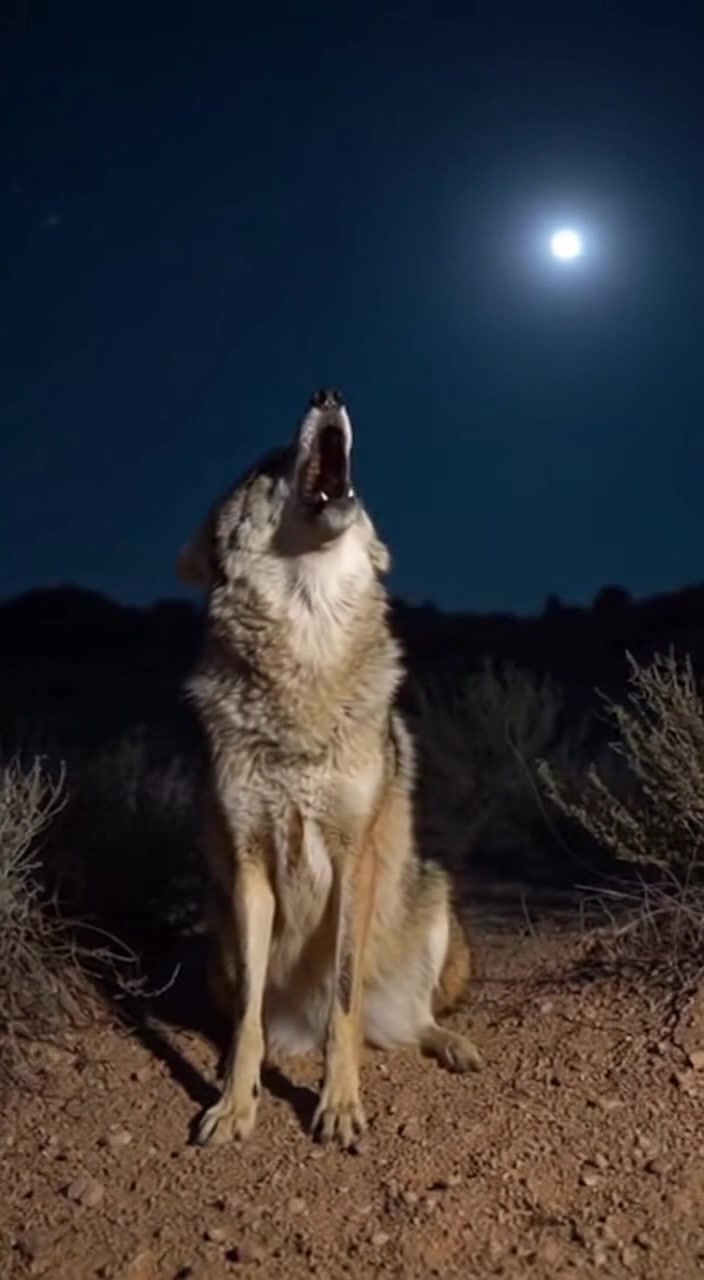 Experience the hair-raising, high-pitched howl of a coyote echoing ...