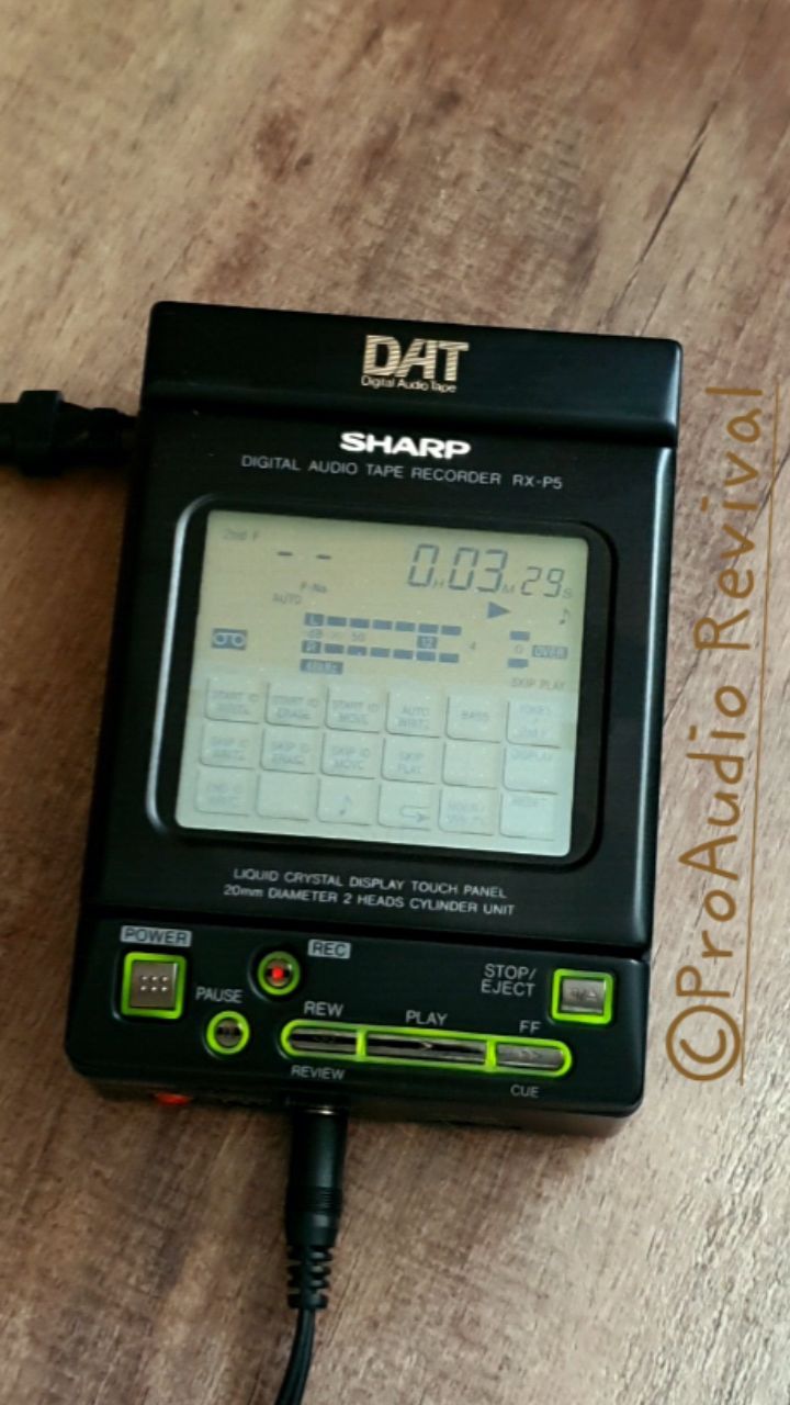 その他 SHARP DIGITAL AUDIO TAPE RECORDER RX-P1 Restoring a Sharp RX-P1 portable DAT player
