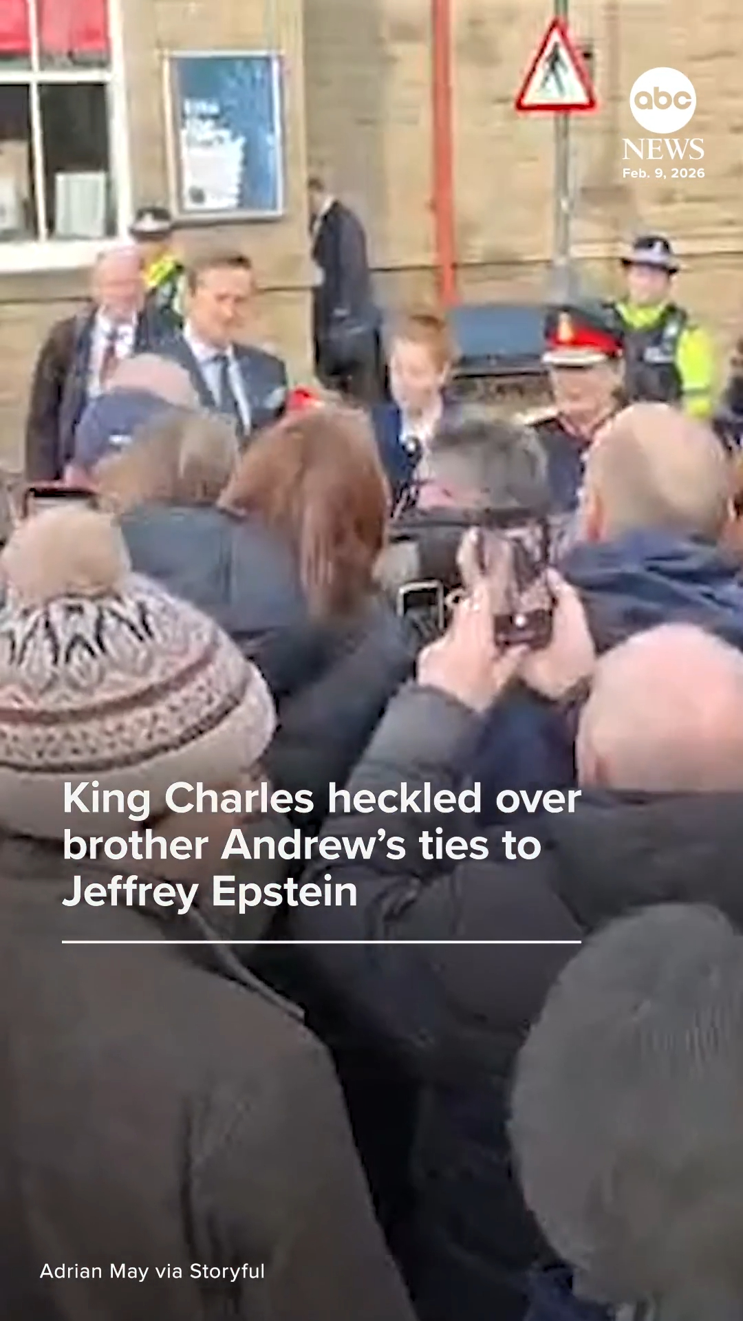 King Charles was heckled on Monday over his brother Andrew’s ties to ...