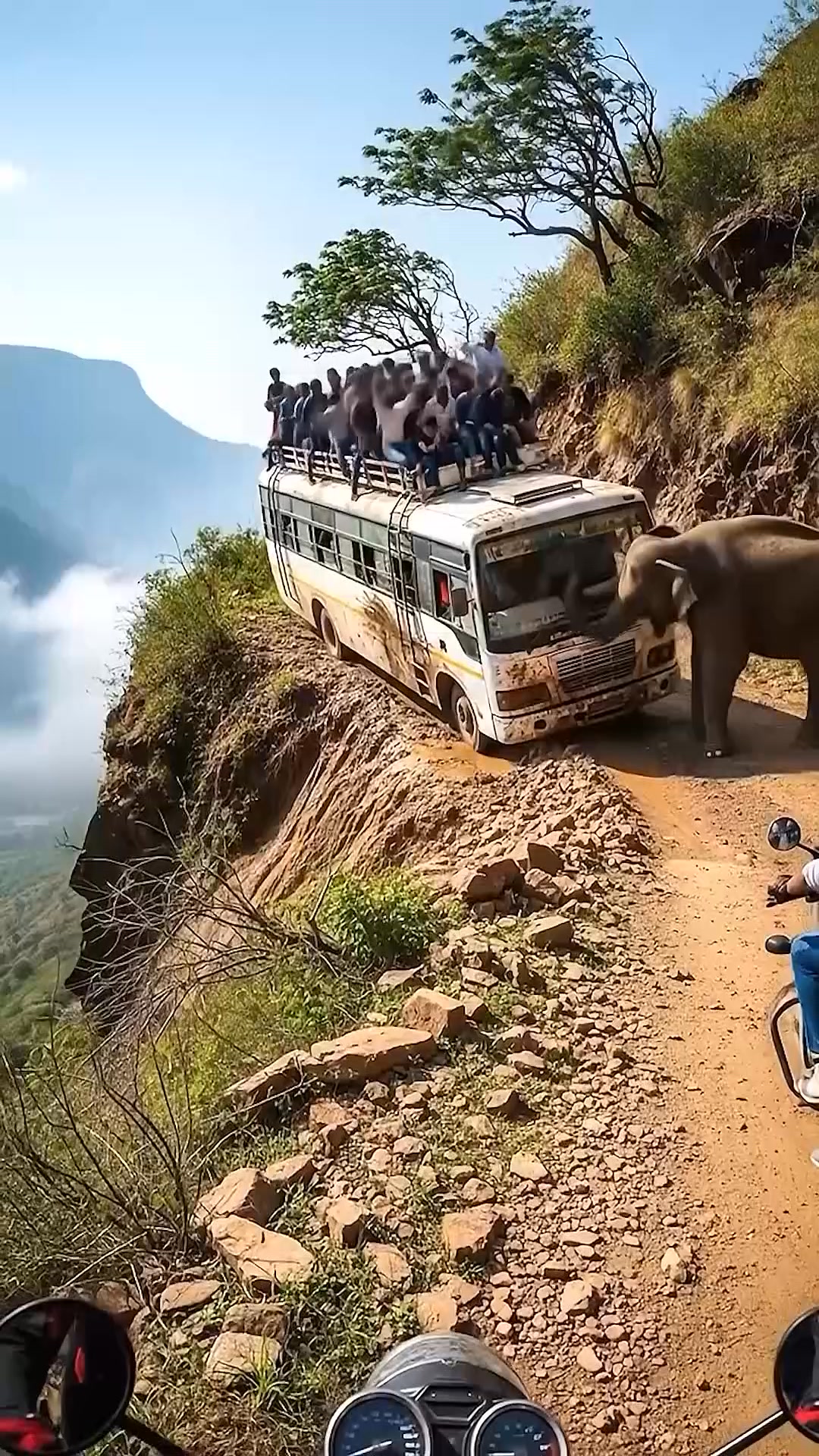 A Tourist Bus Teetered Perilously Close to a Cliff’s Edge—Until an ...