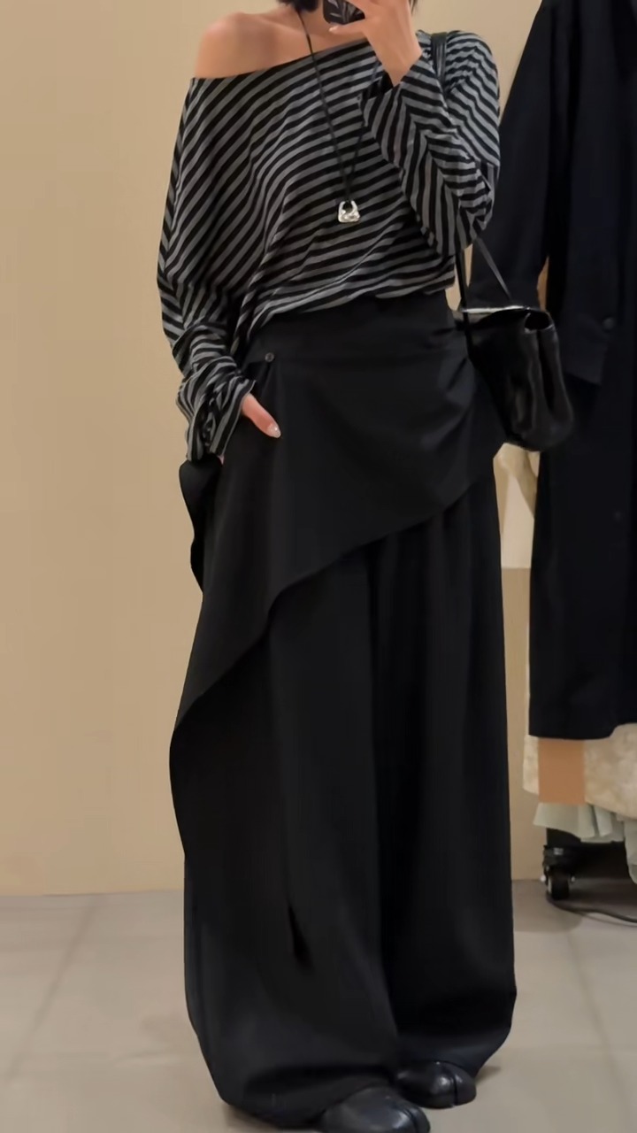 Quần Shadow Drape Pants với thiết kế xếp lớp độc đáo, vừa phóng khoáng ...