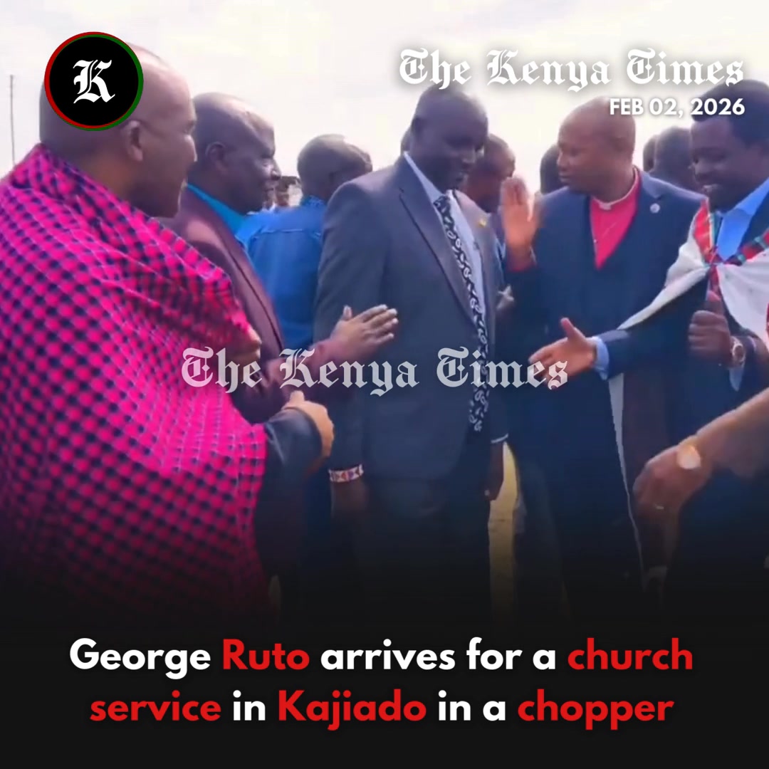 President Ruto's son, George Ruto arrives for a church service in ...