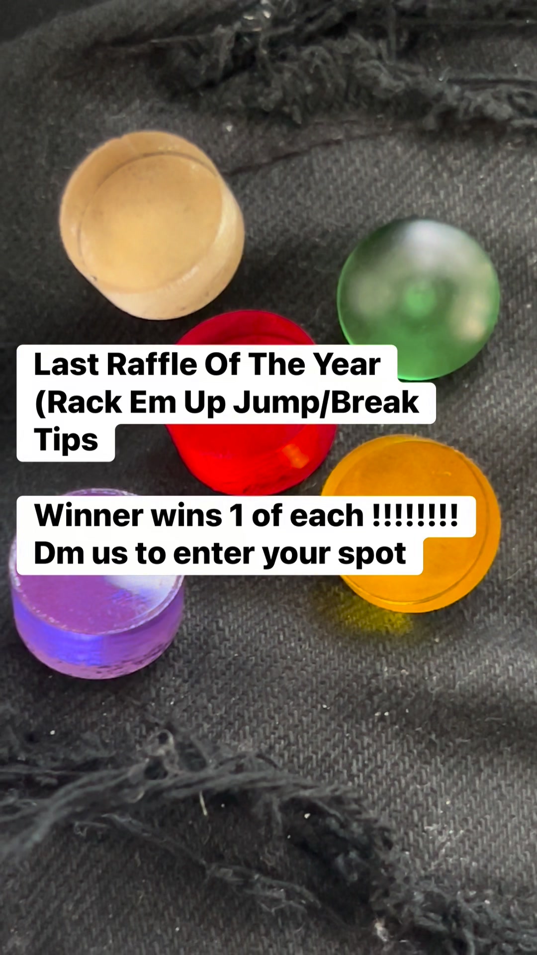 Last Raffle Of The Year (Rack Em Up Jump/Break Tips Winner wins 1 of ...