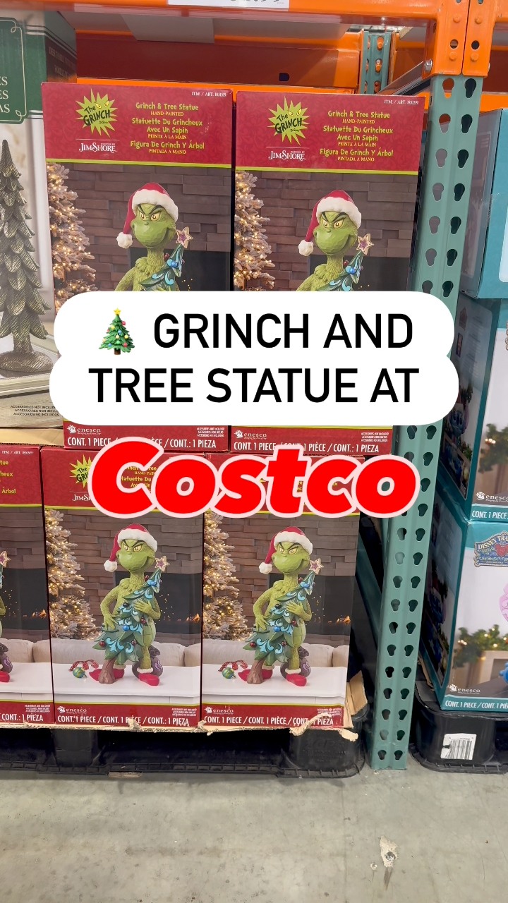 The grinch statue is back and ready to spread Christmas cheer