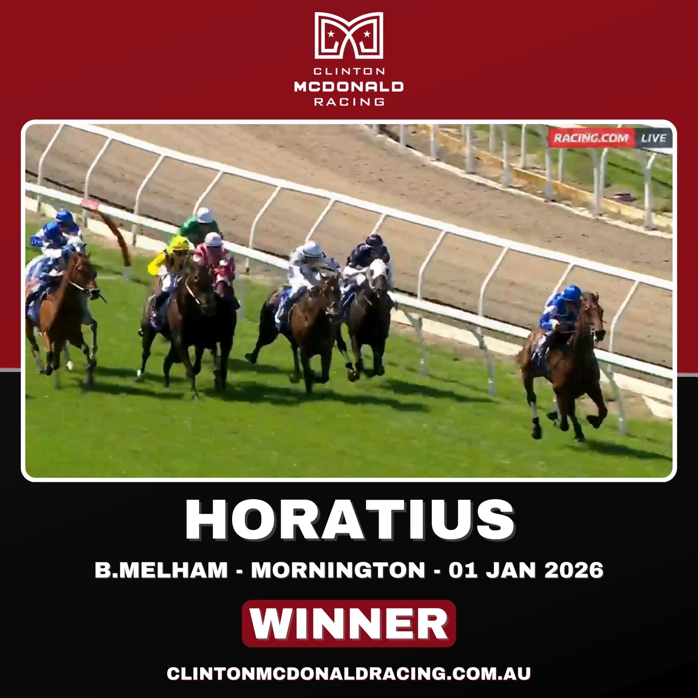 Another impressive win from Horatius to kick off the new year ...