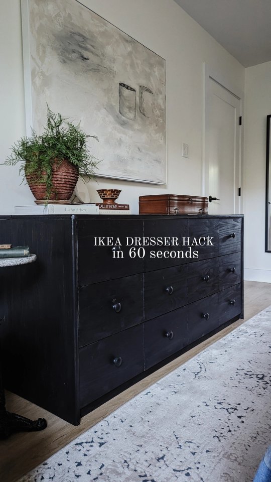 I took this basic IKEA dresser I found on marketplace and transformed it into a classic piece of furniture