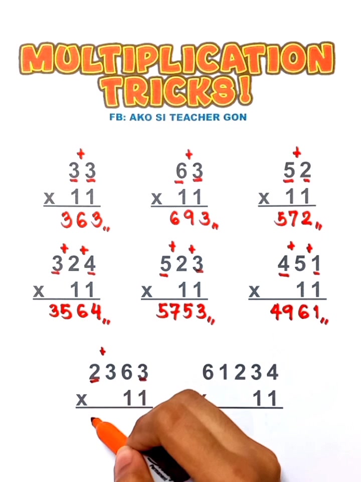 Multiplication Tricks‼️📝 #basicmath #mathematics #MathTutor #teachergon ...