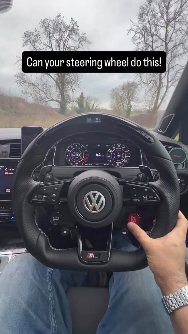Heated R8 LED Wheel in a Volkswagen Golf R! Features includes: - LED ...