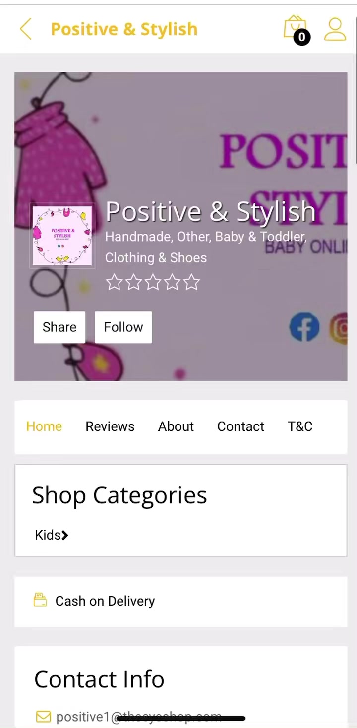 The CY e-shop