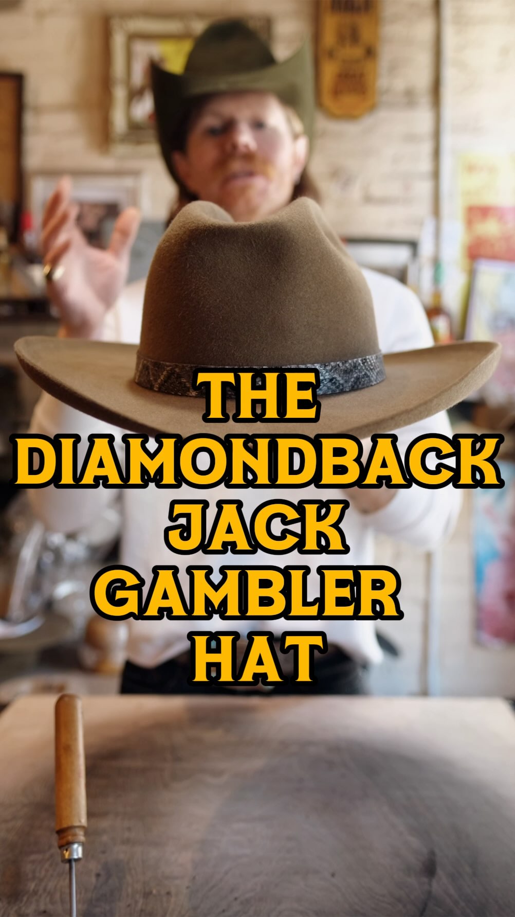 The Death Dealer gambler hat made step by step! Tombstone coffin