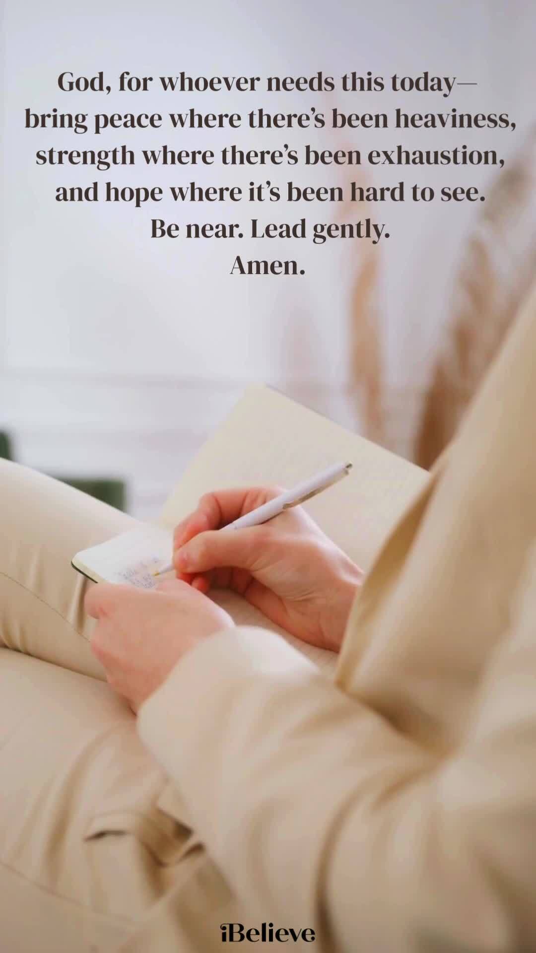 A simple prayer for today—peace, strength, and hope. May God be near in ...