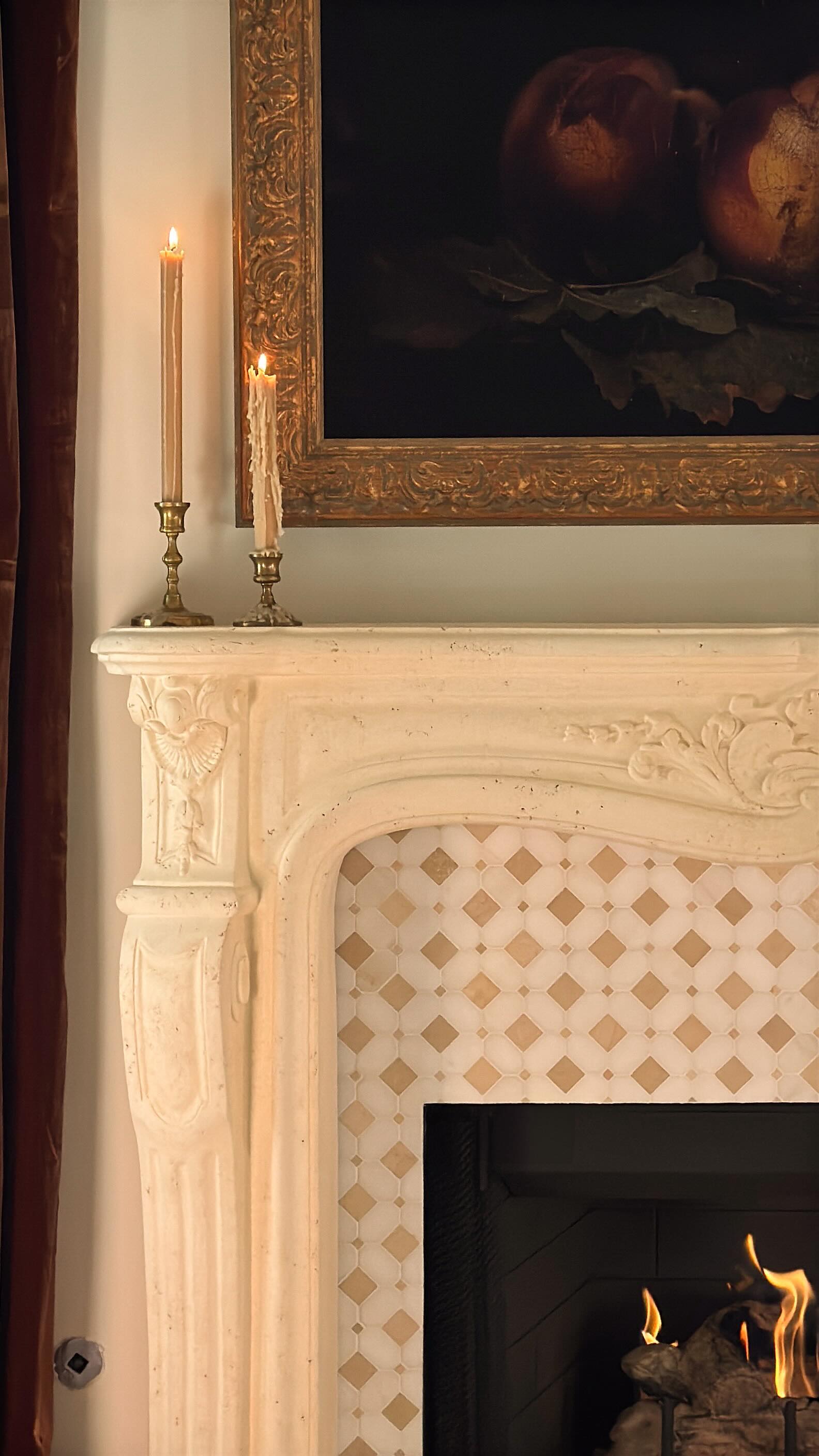 tobacco basket fireplace Living room goals! 😍 Decor tip: Using a tobacco basket in front of the  fireplace creates a unique look during the summer months!  http://bit.ly/2yzrhE6