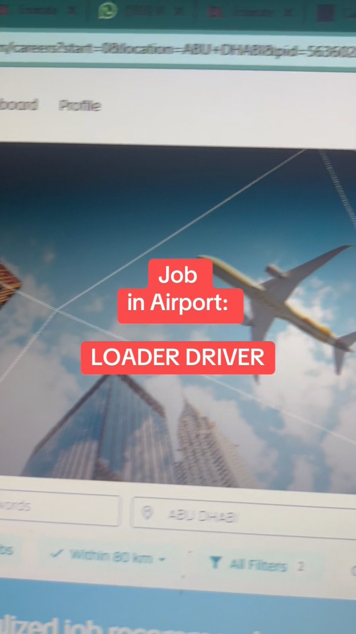 Loader Driver Job in Etihad Airways Abu Dhabi Airport, UAE 🇦🇪 | Najmat ...