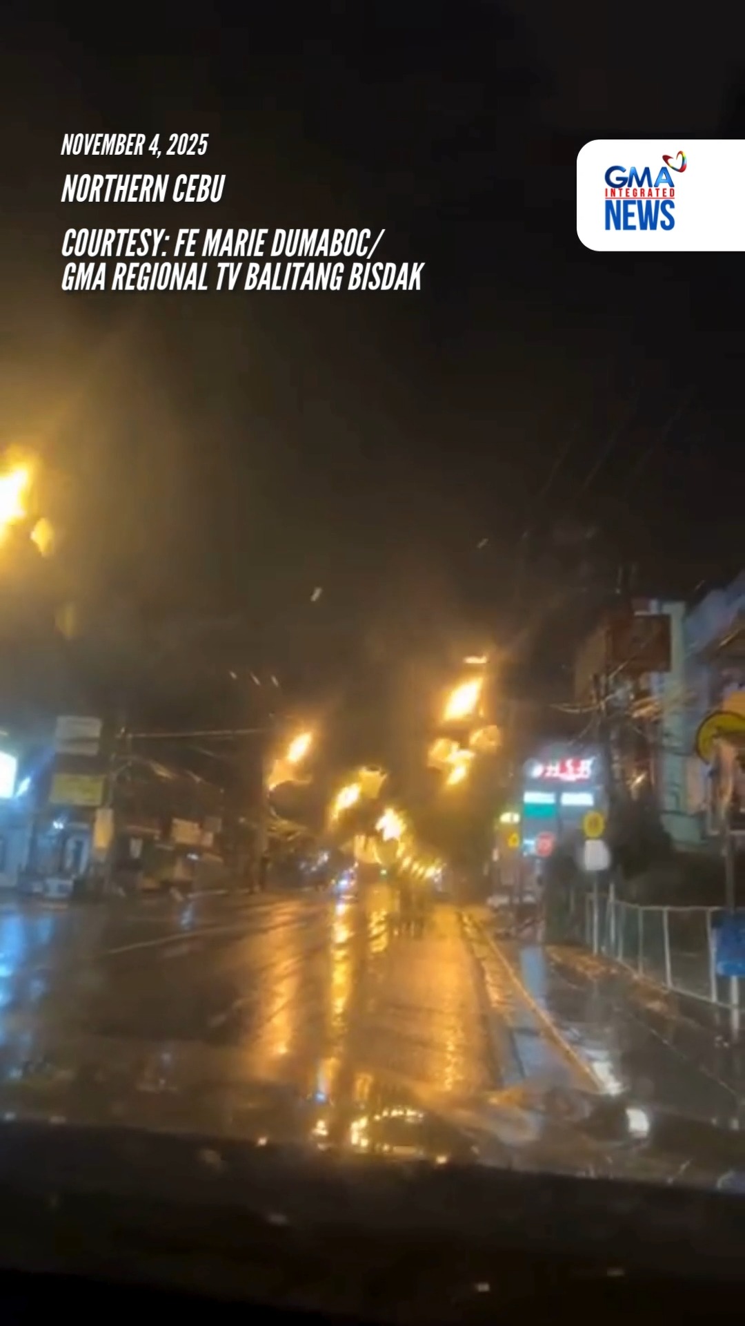 EARLIER: Sitwasyon sa Northern Cebu, kaninang 10:38 PM kaugnay sa ...