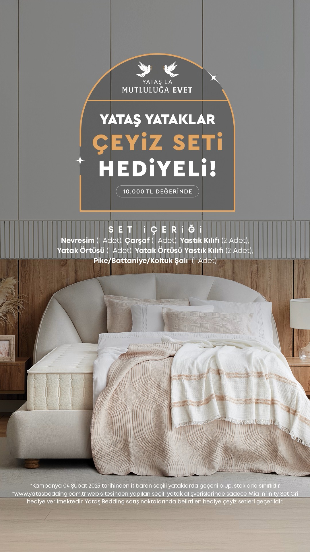 Hayatınızın en özel başlangıcında, Yataş’la huzura adım atın! 🕊️ 🤍, Ye
