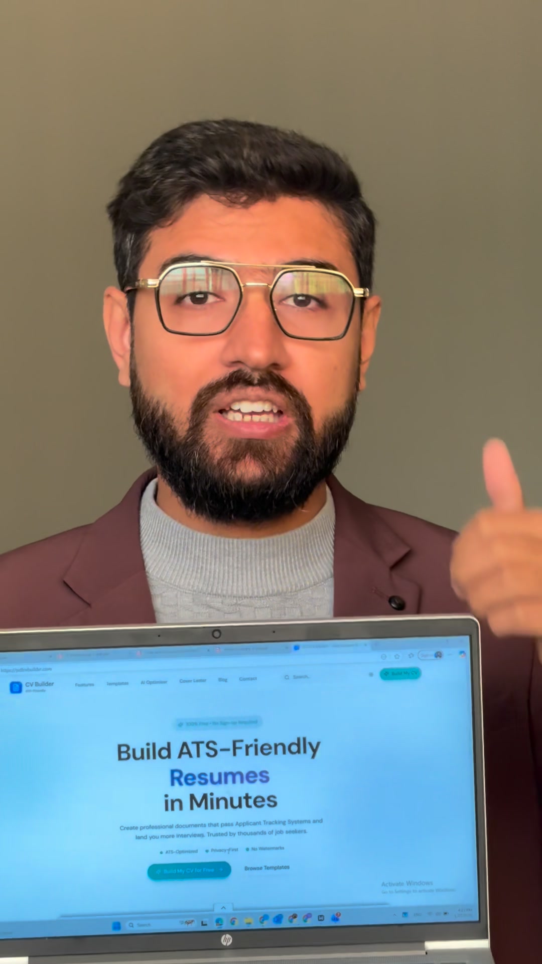 An amazing cv builder that optimizes your cv | Muddaser Altaf | Facebook