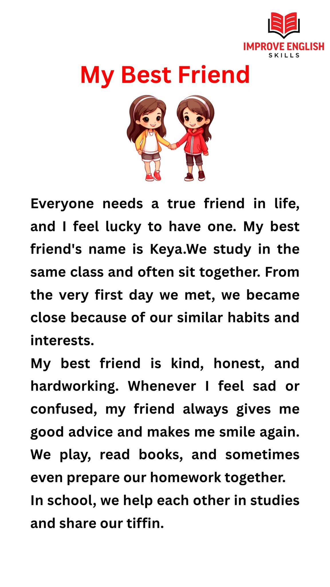 My best friend😍 #kids #kidsenglish #story | Improve English Skills ...