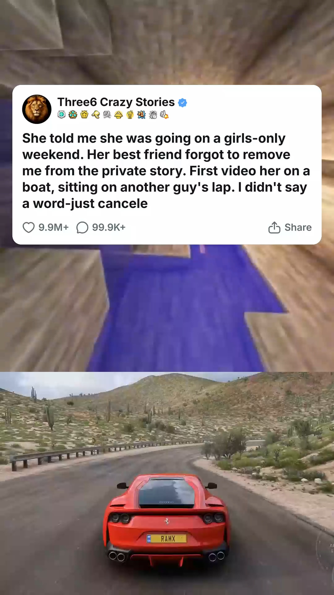 She told me she was going on a girls-only weekend. Her best friend ...