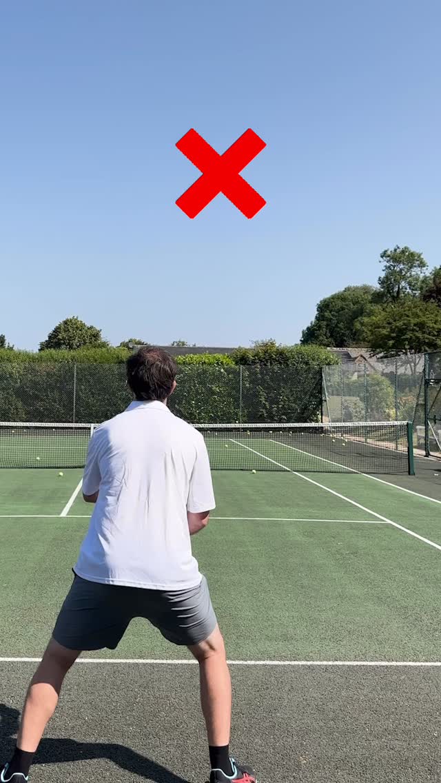 Avoid this common mistake on the forehand! Having a large backswing ...