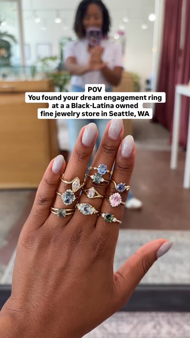 Your forever starts at📍Valerie Madison Fine Jewerlry 💍💎, Visit us at our  Seattle showroom for a relaxed, personalized engagement ring shopping  From richly colored sapphires to sparkling