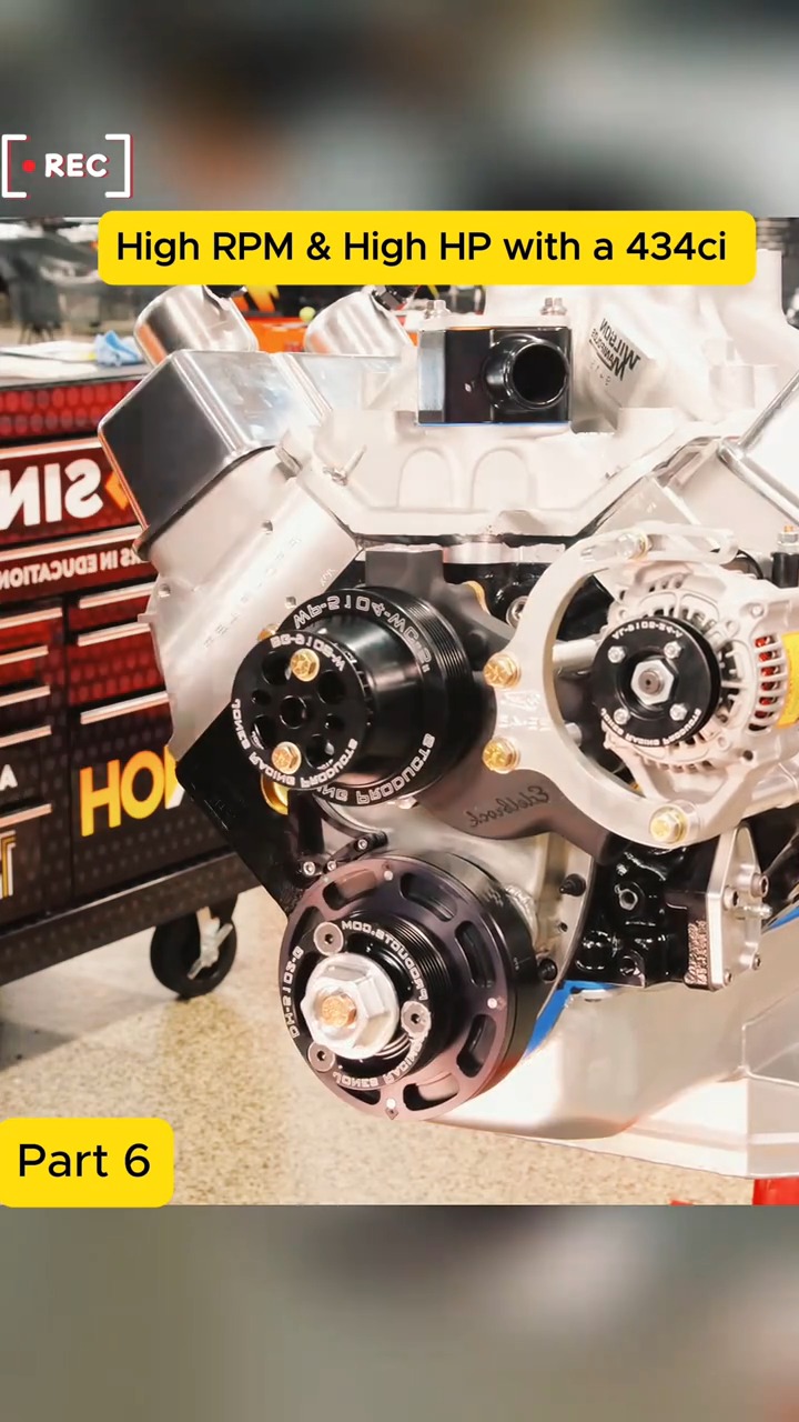 High RPM & High HP with a 434ci -p6#engine #enginebuild #rebuilding # ...