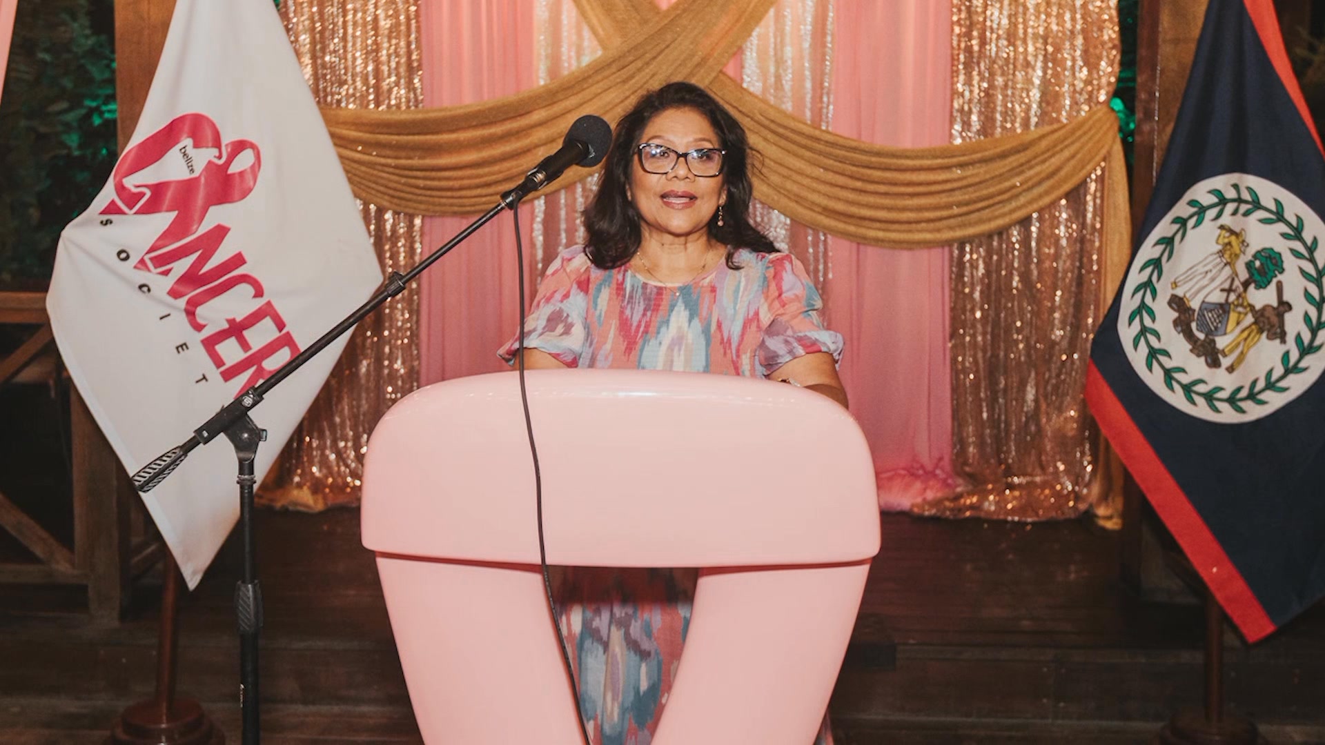 The Belize Cancer Society’s President, Mrs. Kim Simplis Barrow, the ...