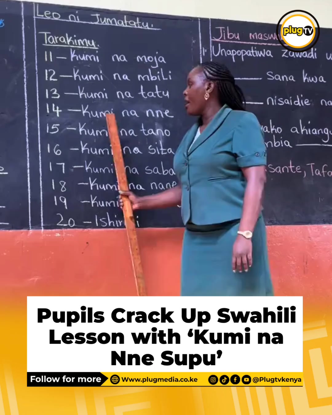A Swahili counting lesson turned hilarious when the teacher reached ...