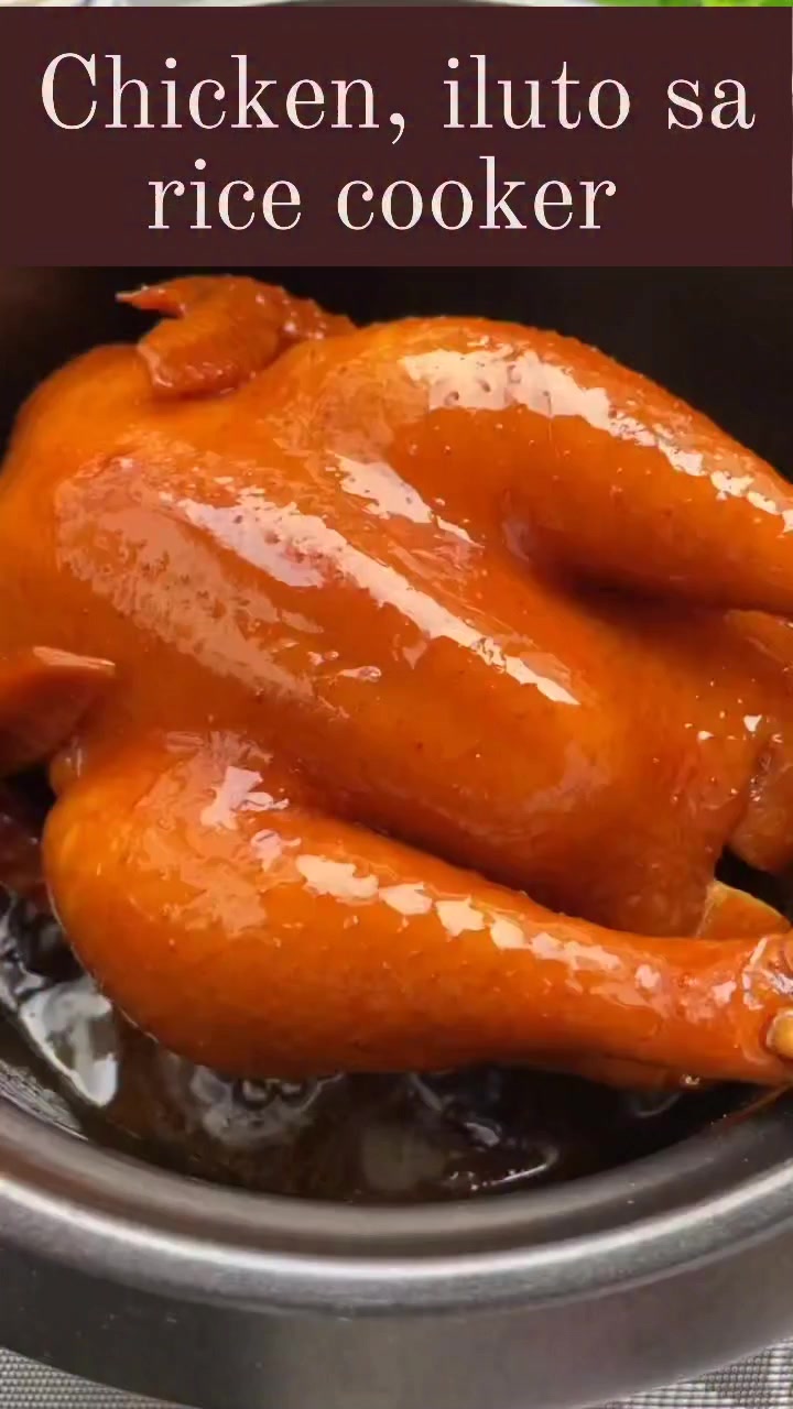 Manok niluto sa rice cooker, ang sarap😋 #ricecookerrecipes # ...