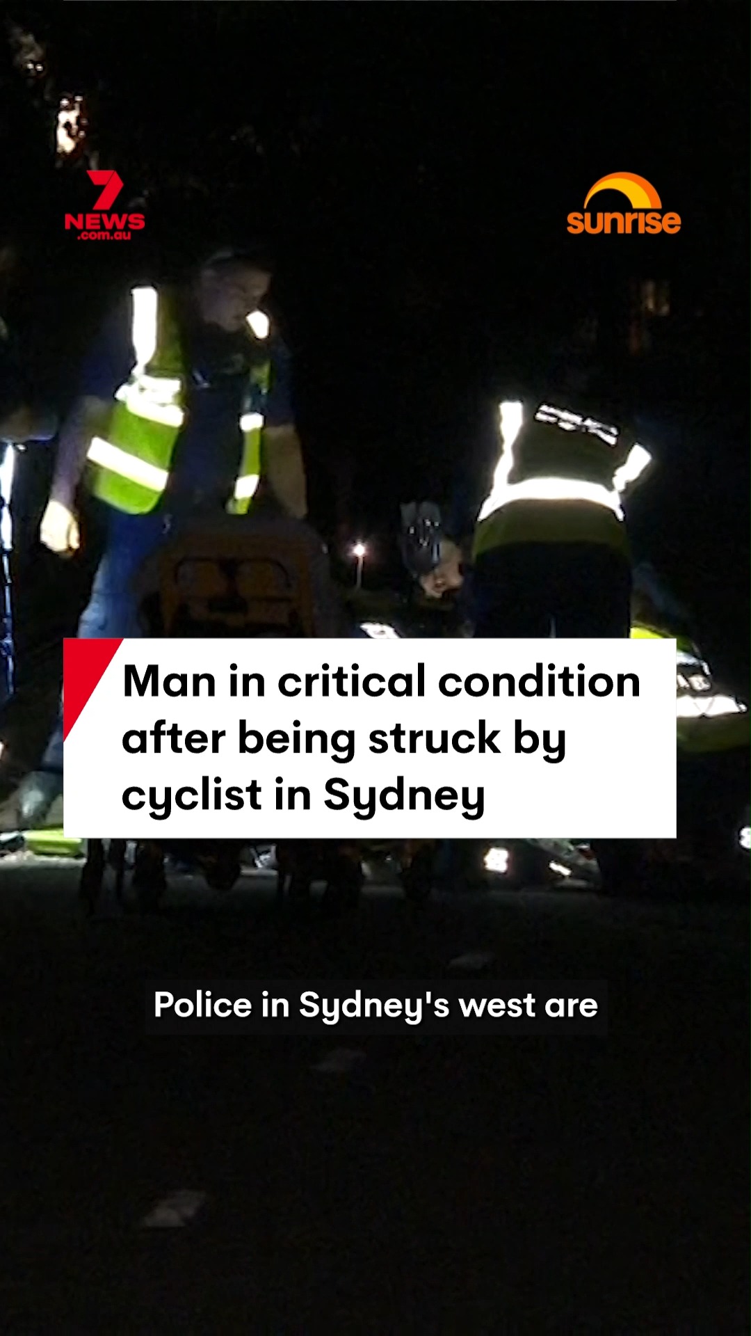 A 65-year-old man is fighting for life after being struck by a cyclist ...