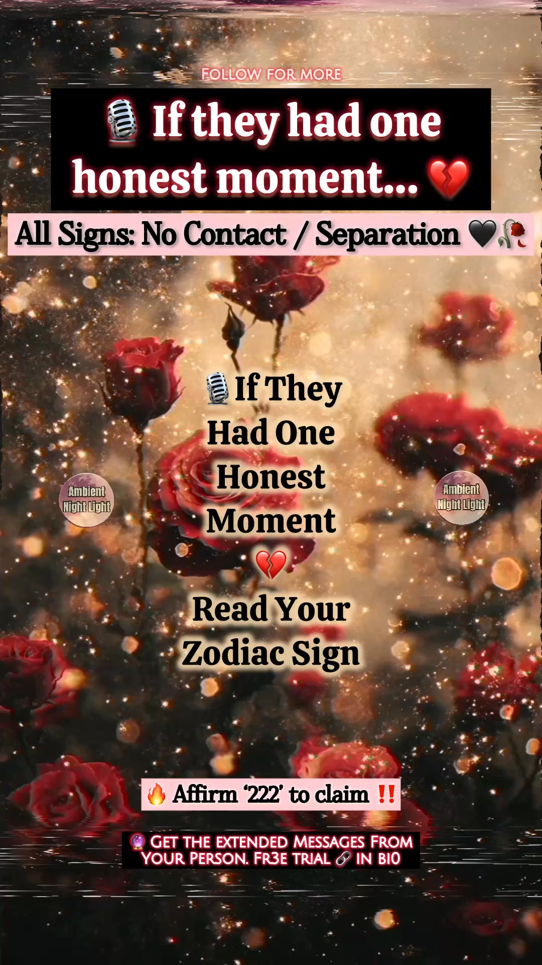 🎙️ If they had one honest moment… 💔 ALL SIGNS: No Contact / Separation ...