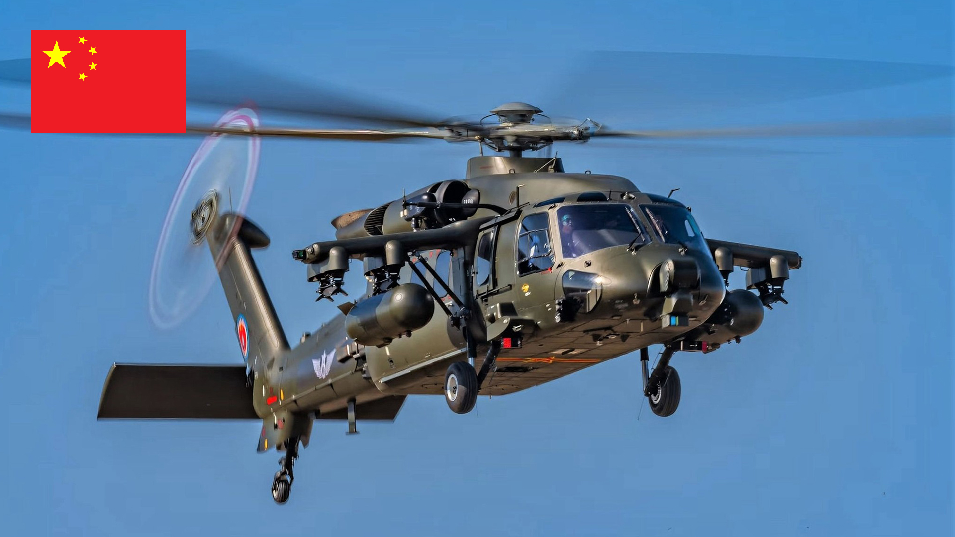 China's first domestically-developed armed attacking helicopter
