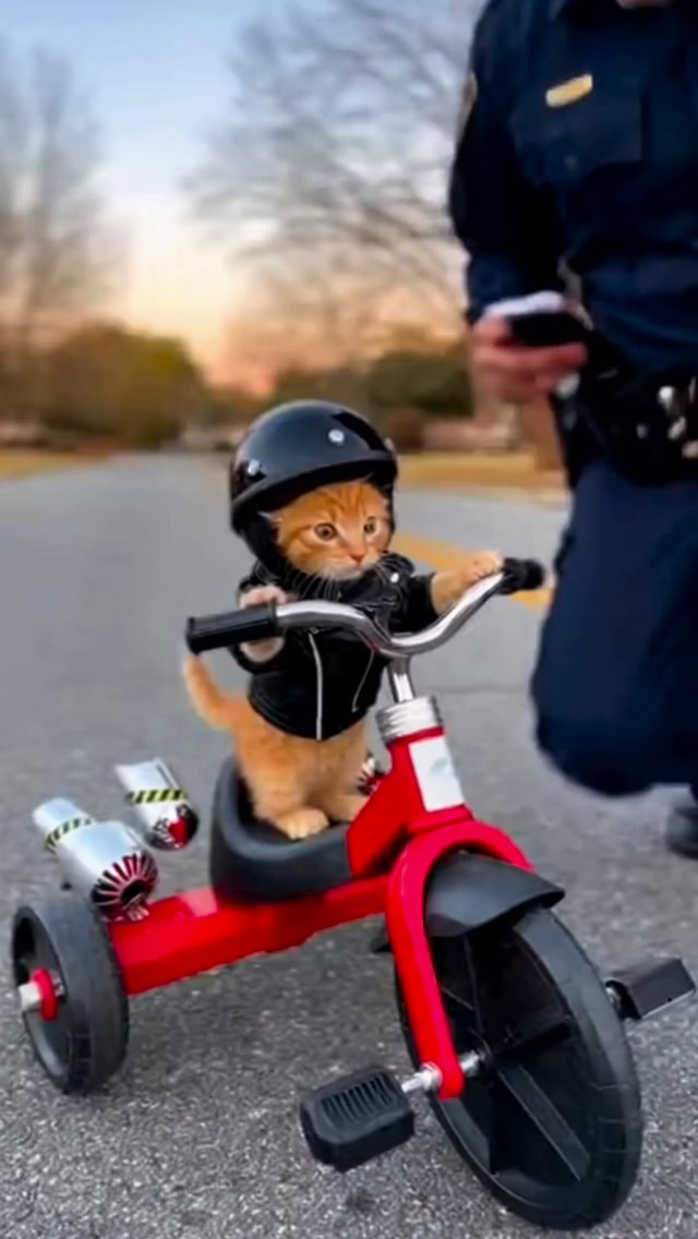 Meow 😾 #funnyreels #funnyvideos #humor #police #cat #catlover ...
