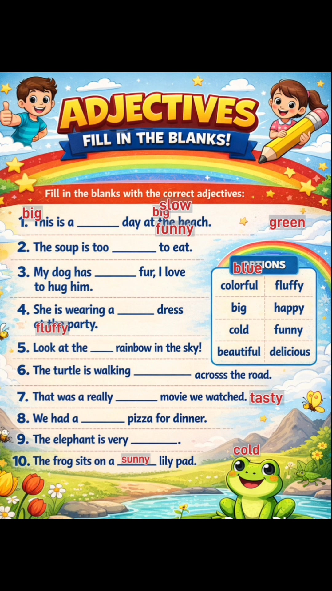 Adjectives Made Fun! 🌈 Learn Describing Words Easily” #adjectives # ...