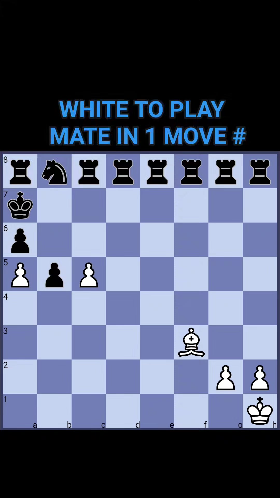 WHITE TO PLAY MATE IN 2 MOVE #Checkmate #puzzle | Bhavesh Dhodi | Facebook