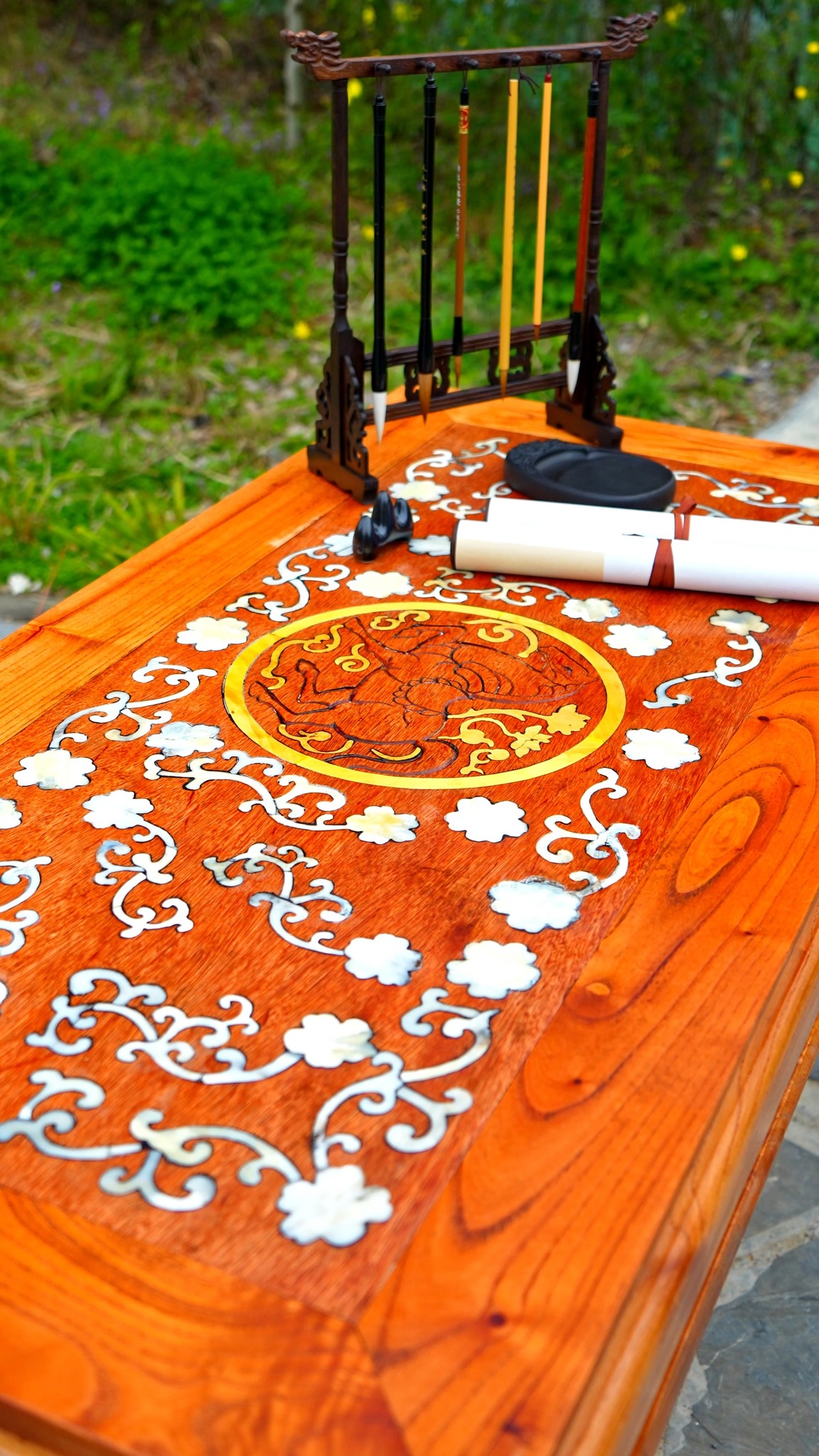 From Raw Materials to Luxury: Crafting a wood and Bone Inlay Table ...