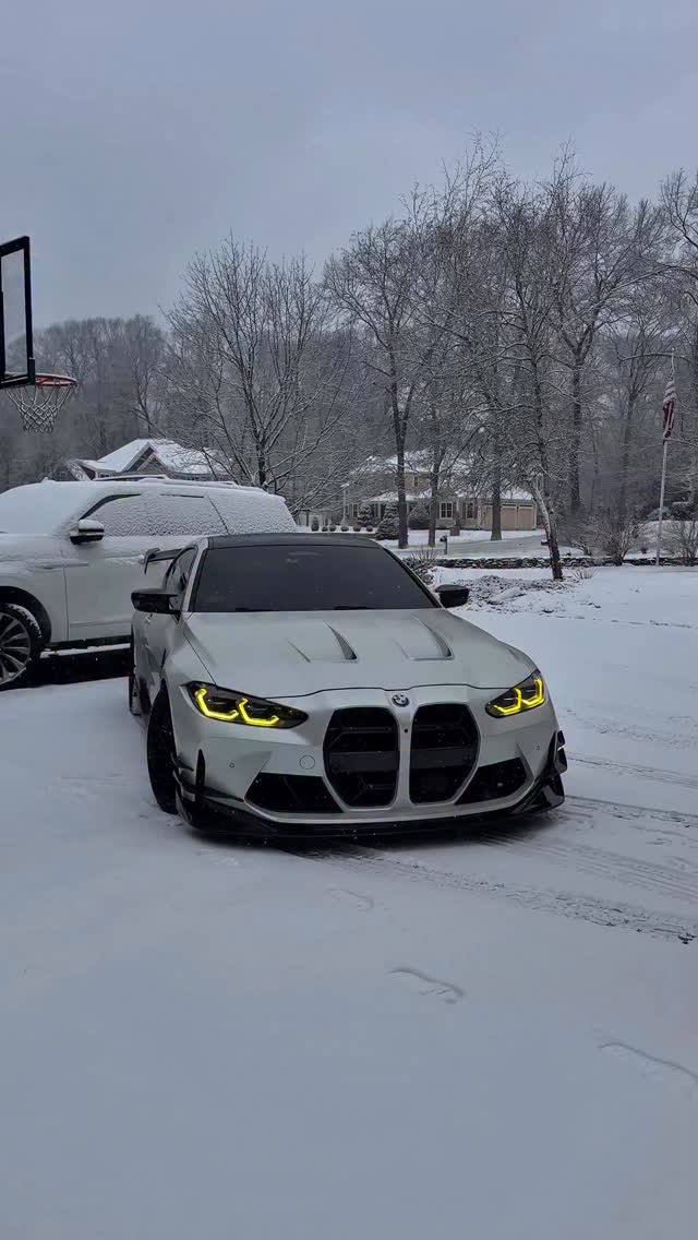 I need a good snowfall for the m4 #bmw #bmwm #m4 #cars #g82 | Matt ...