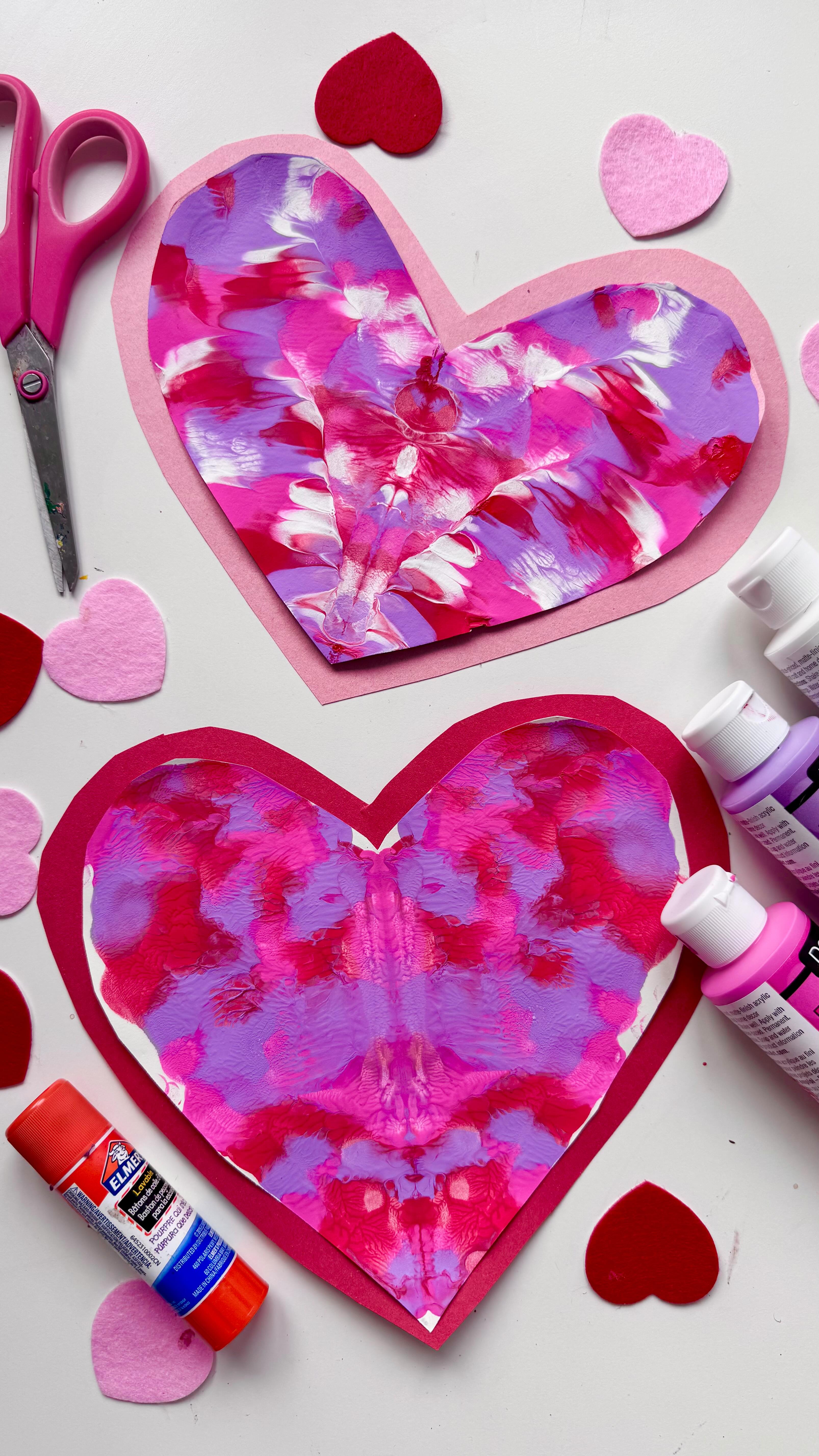This Valentine’s Day craft is all about the surprise! Add paint to one ...