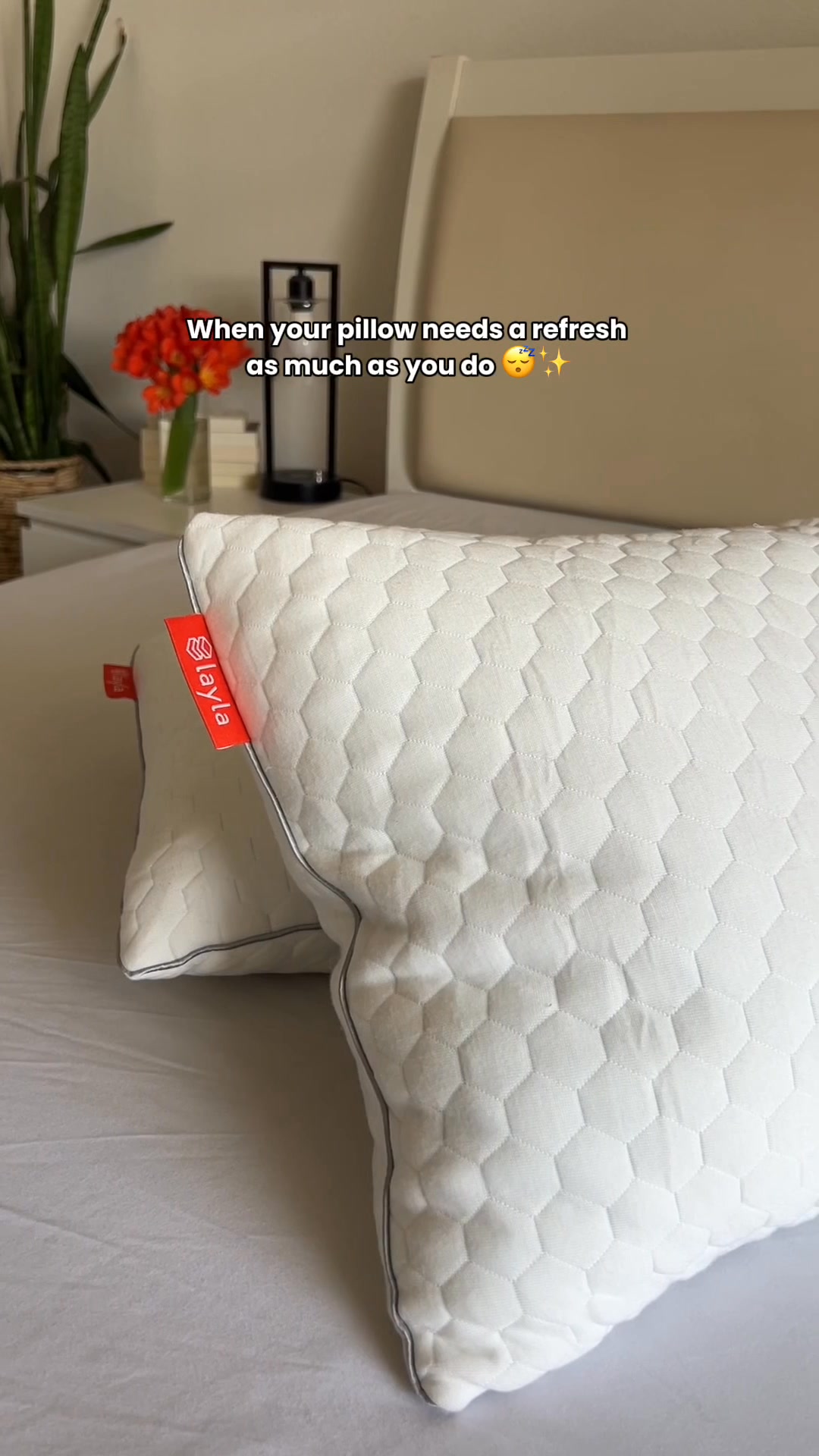 A refreshed pillow can change how the whole night feels. Layla’s Kapok ...