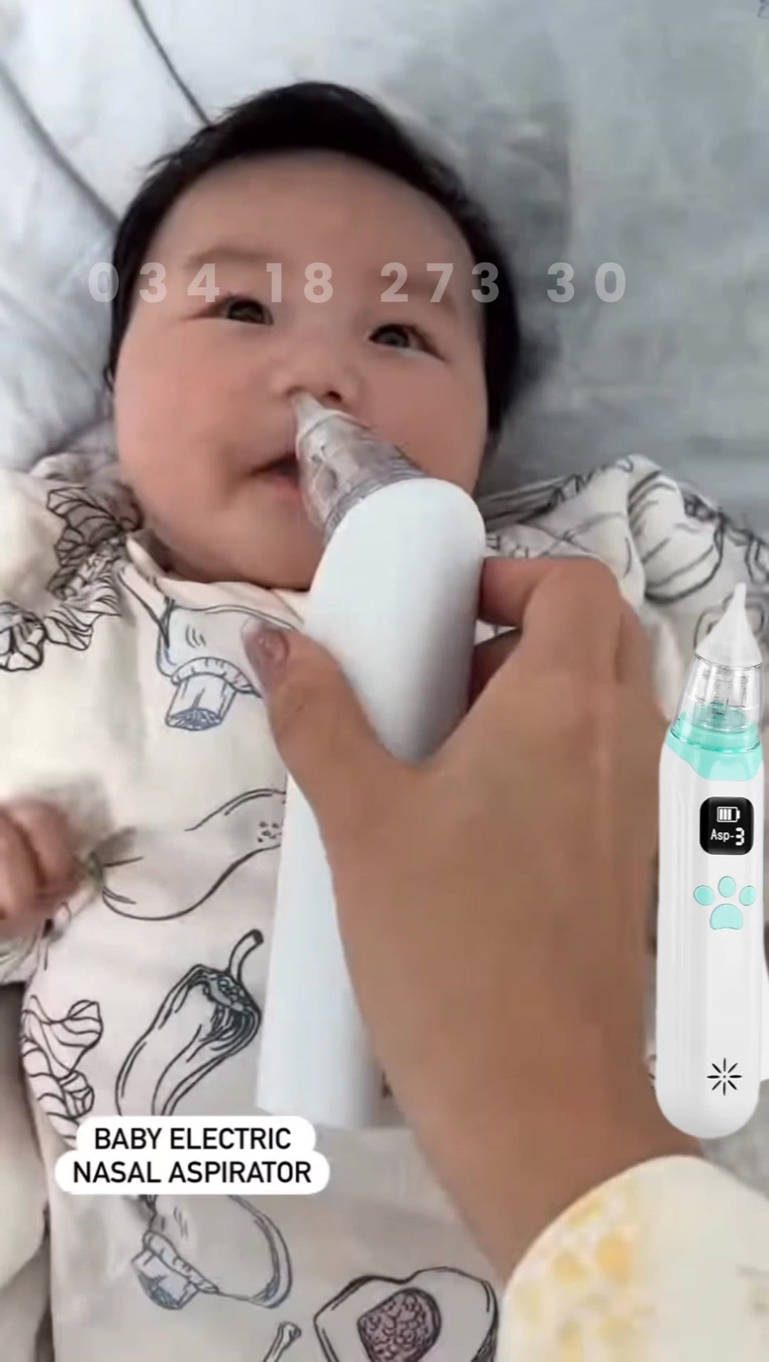 Mouche Nez Bebe Aspirateur Nasal Bébé électrique Journeyside | 3 Embouts Silicone 3 Niveaux - Musical Mouche Bébé électrique 3 Niveaux