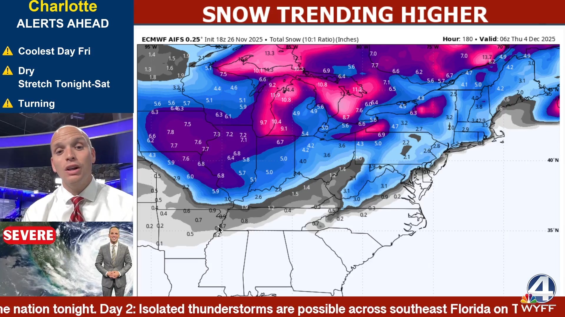 All three major computer models are now trending snowy for many across ...