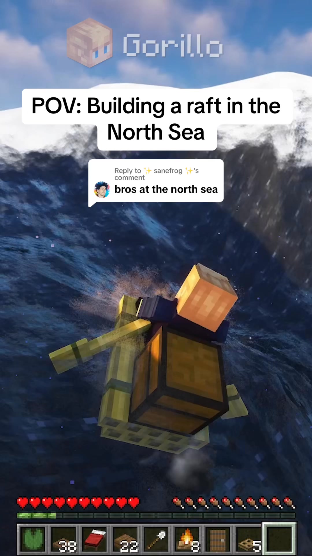 Minecraft Raft Base🛶 #minecraft #minecraftbuilding #minecrafttutorial ...