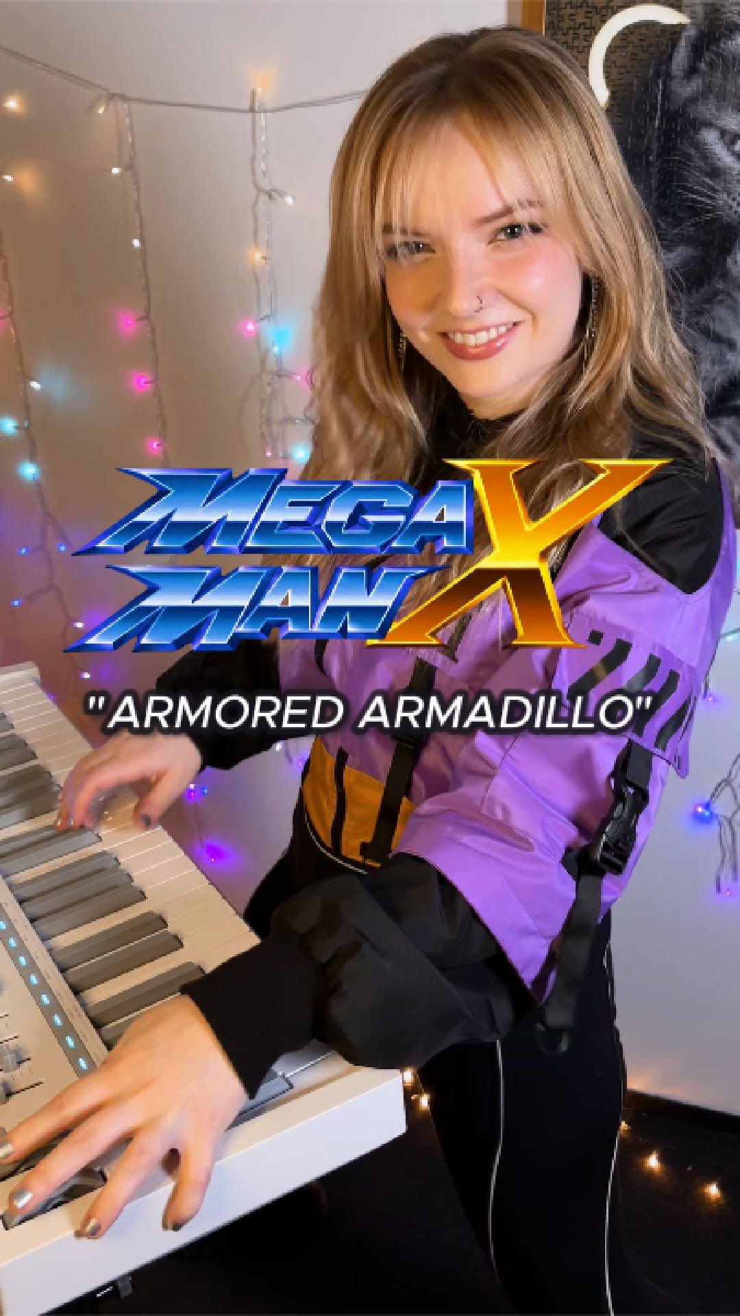 Armored Armadillo” ⚔️🟡🟪 / MEGAMAN X! w/ my white LaunchKey