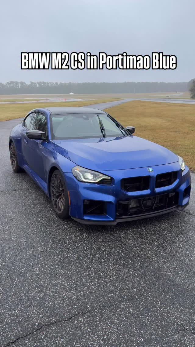 First look at the 2026 BMW M2 CS in Portimao Blue next to the Velvet ...