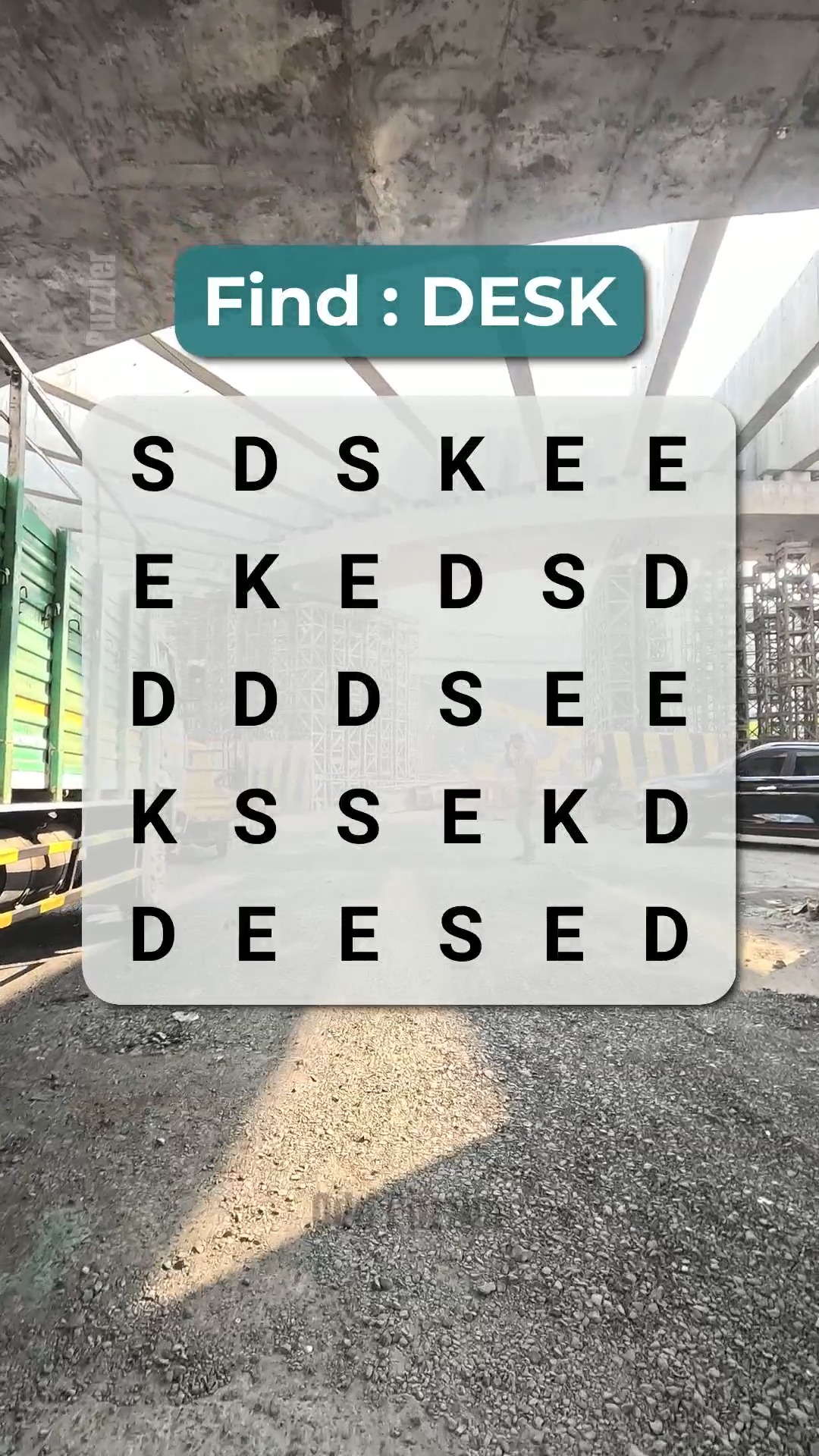 Can you find : DESK 📚 #BrainTeaser #PuzzleChallenge #Riddle | Odd ...