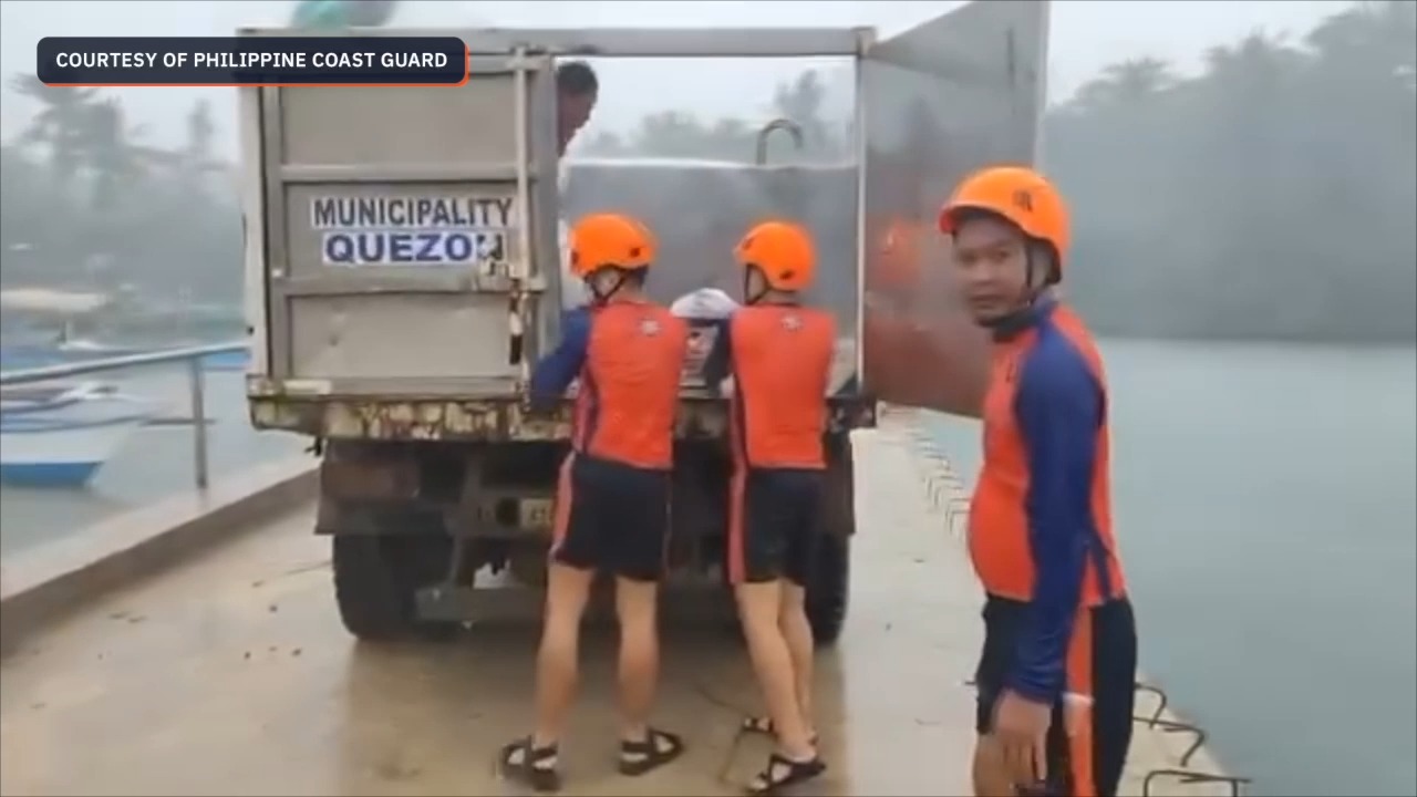 WATCH: The Philippine Coast Guard conducts forced evacuation in Jomalig ...
