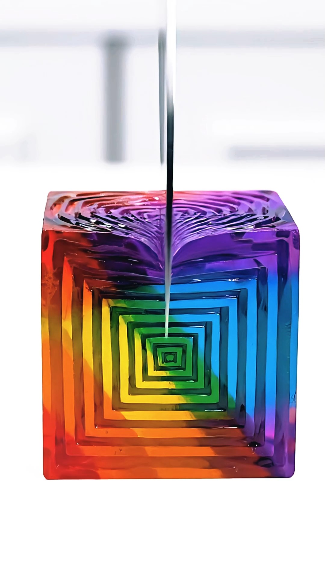 Oddly Satisfying Rainbow Slime Cube ai ASMR | DJ Satisfying | Facebook